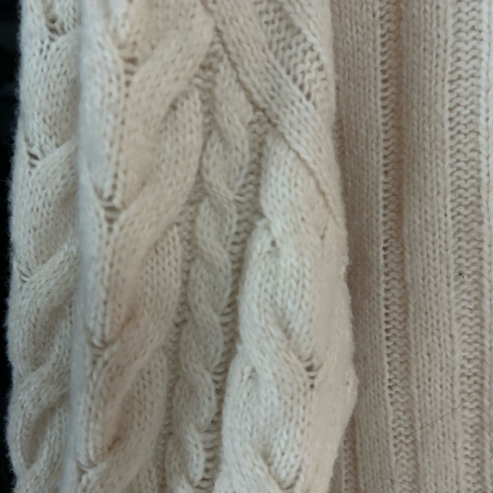 Classic Cream Cable Knit Sweater